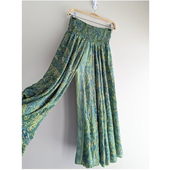 Bohemian Paisley Print Wide Leg Cullottes - Picture 4 of 5